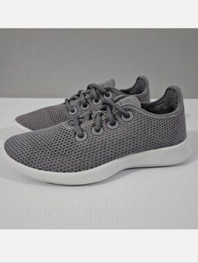 NEW Allbirds Tree Runner Sneaker Womens 5 Mist Gray Knit Athletic Lightweight